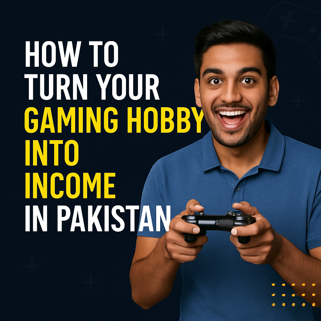 a man holding a game controller